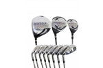 AGXGOLF Mens Left Hand Senior Flex Magnum XS-OS1 Complete Golf Set Graphite Woods+with SAME LENGTH Steel Irons+Putter ALL SIZES
